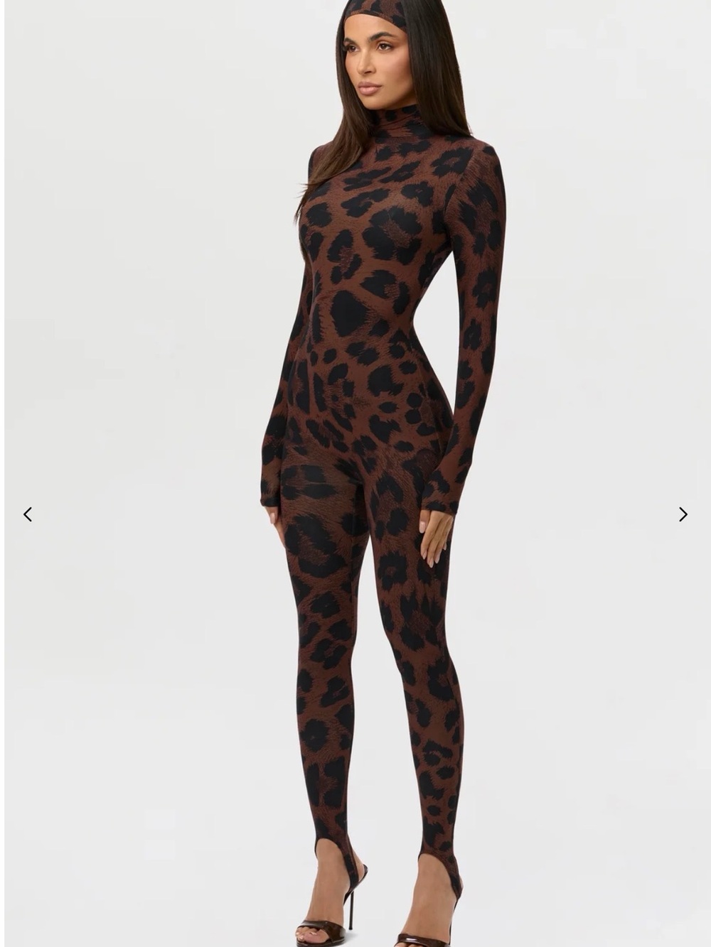 NWT NAKED PRINT STIRRUP JUMPSUIT PETITE - Picture 3 of 5
